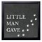 12" x 12" Little Man Cave Framed Wall Art, Contemporary Home Décor for Baby or Child's Room, Glass Facing and Hanging Hardware Included